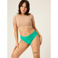 Menstruační kalhotky Modibodi Sensual Hi-Waist Bikini Moderate-Heavy Jade (MODI4038J)