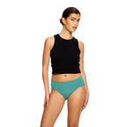 Menstruační kalhotky Modibodi Basic Mid-Rise Brief Moderate Teal Green (MKMBMRBMHTG)
