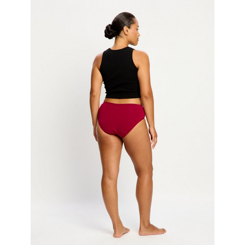 Menstruační kalhotky Modibodi Basic Mid-Rise Brief Moderate Beet Red (MKMBMRBMBR)