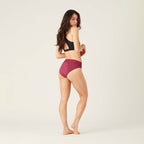 Menstruační kalhotky Sensual Hi-Waist Bikini Maxi Garnet - VYBALENÉ 