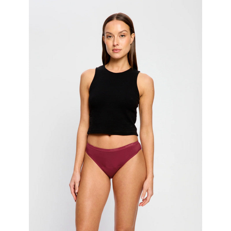 Menstruační kalhotky Modibodi Classic Bikini Moderate Bud Red (MKMCBMBR)