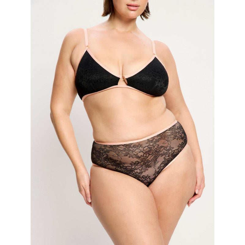 Menstruační kalhotky Modibodi Bliss Hi Waist Brief Moderate Jet Black (MKMBHWBMJB)