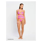 Menstruační plavky Modibodi Sunset V Neck One Piece Light Hazy Pink (MPMSVNOPLHP)
