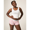 Menstruační kalhotky Modibodi Teen Hipster Boyshort Moderate-Heavy Orchid Pink (MODI4101OP)