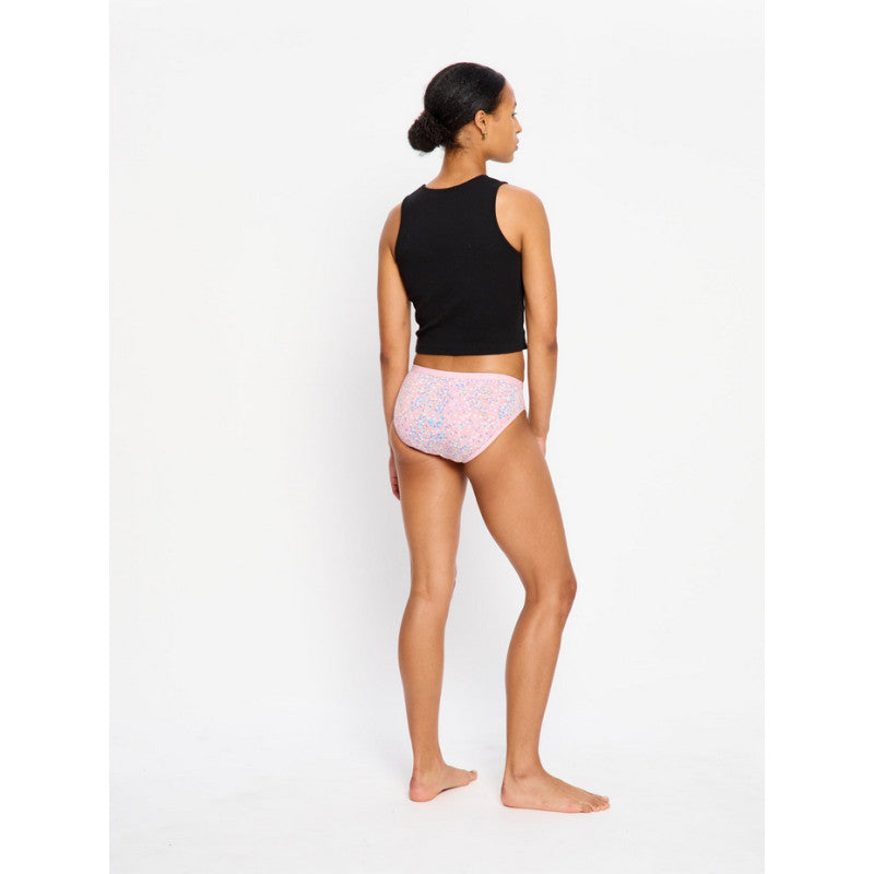 Menstruační kalhotky Modibodi Classic Bikini Light-Moderate Flore Pink (MKMCBLMFP)
