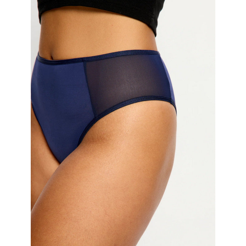 Menstruační kalhotky Modibodi Allure Hi Waist Brief moderate Night sky Blue (MKMAHWBMMNSB)