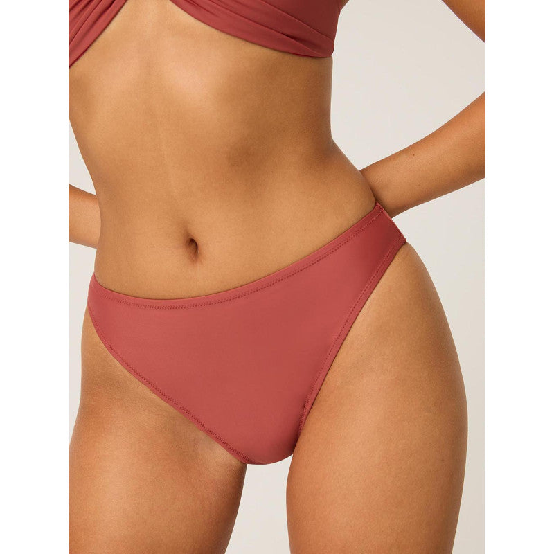 Menstruační plavky Modibodi High Hi-Leg Cheeky Sahara Red spodní díl (MODI4371SH)