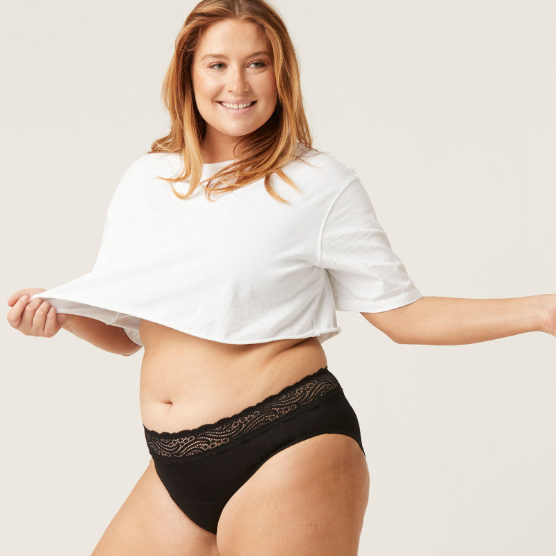 Menstruační kalhotky Modibodi Sensual Hi-Waist Bikini Light-Moderate (MODI4035)