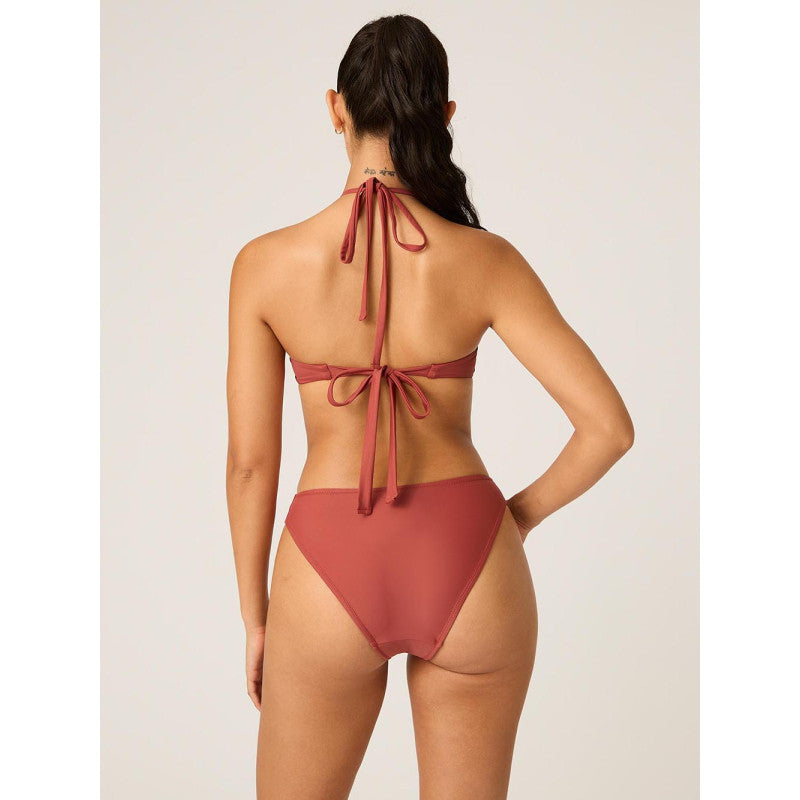 Menstruační plavky Modibodi High Hi-Leg Cheeky Sahara Red spodní díl (MODI4371SH)