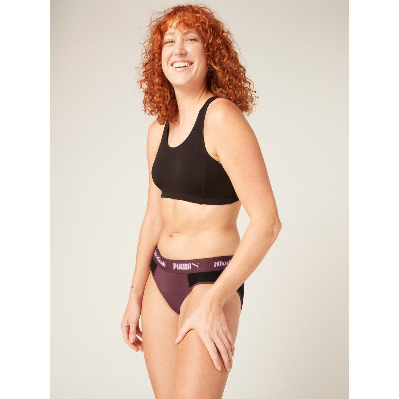 Menstruační kalhotky PUMA & Modibodi Active Brief Moderate-Heavy Grape (MODI4096)
