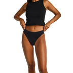 Menstruační kalhotky Modibodi Seamfree Hi Waist Cheeky Moderate Black (MKMSHWCMB)