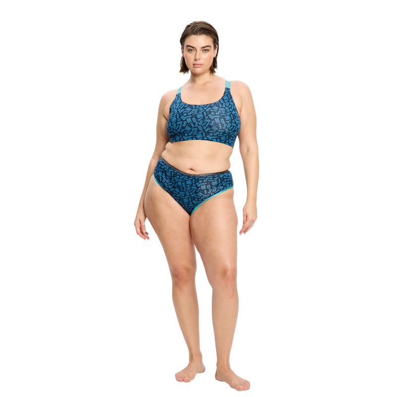 Menstruační kalhotky Modibodi Smileyworld Hi Waist Brief Super-Overnight Steel (MKMSHWBSOS)