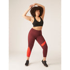 Menstruační legíny 7/8 PUMA & Modibodi Grape/Red (MODI4098LGR)