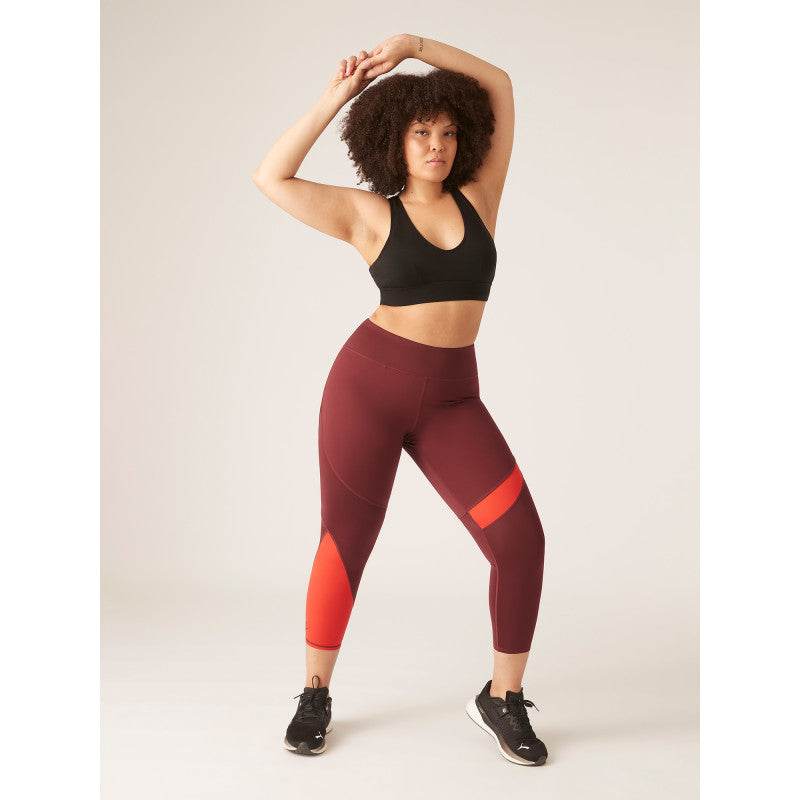 Menstruační legíny 7/8 PUMA & Modibodi Grape/Red (MODI4098LGR)