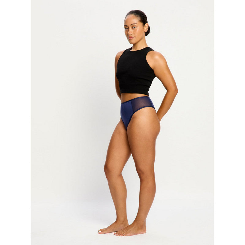 Menstruační kalhotky Modibodi Allure Hi Waist Brief moderate Night sky Blue (MKMAHWBMMNSB)