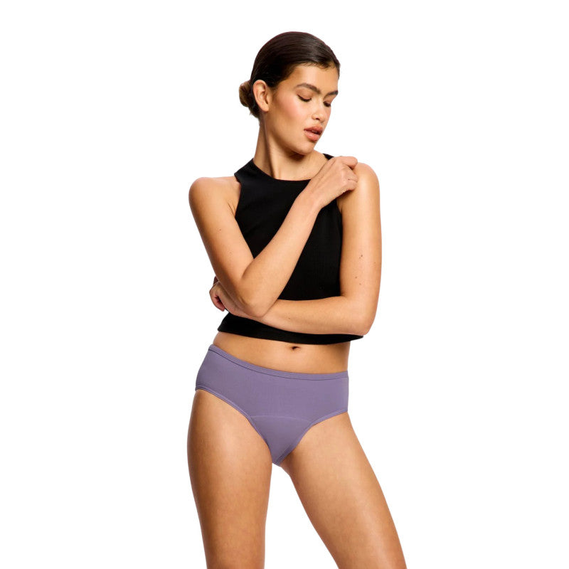 Menstruační kalhotky Modibodi Basic Mid-Rise Brief Moderate Purple Tonic (MKMBMRBMPT)