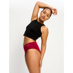 Menstruační kalhotky Modibodi Basic Mid-Rise Brief Moderate Beet Red (MKMBMRBMBR)