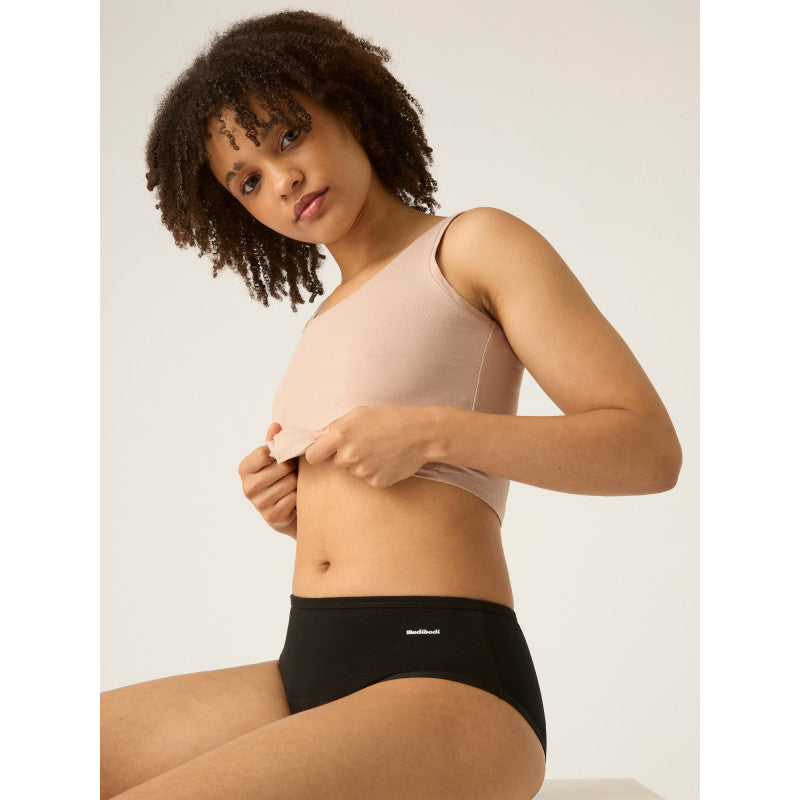 Menstruační kalhotky Modibodi Basic Mid-Rise Brief Moderate-Heavy - VYBALENÉ (MODI4110VYB)