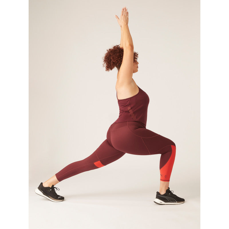 Menstruační legíny 7/8 PUMA & Modibodi Grape/Red (MODI4098LGR)