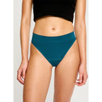 Menstruační kalhotky Modibodi Modicomfort Seamless Hi Waist Cheeky Moderate Teale Blue (MKMMSWCMTB)