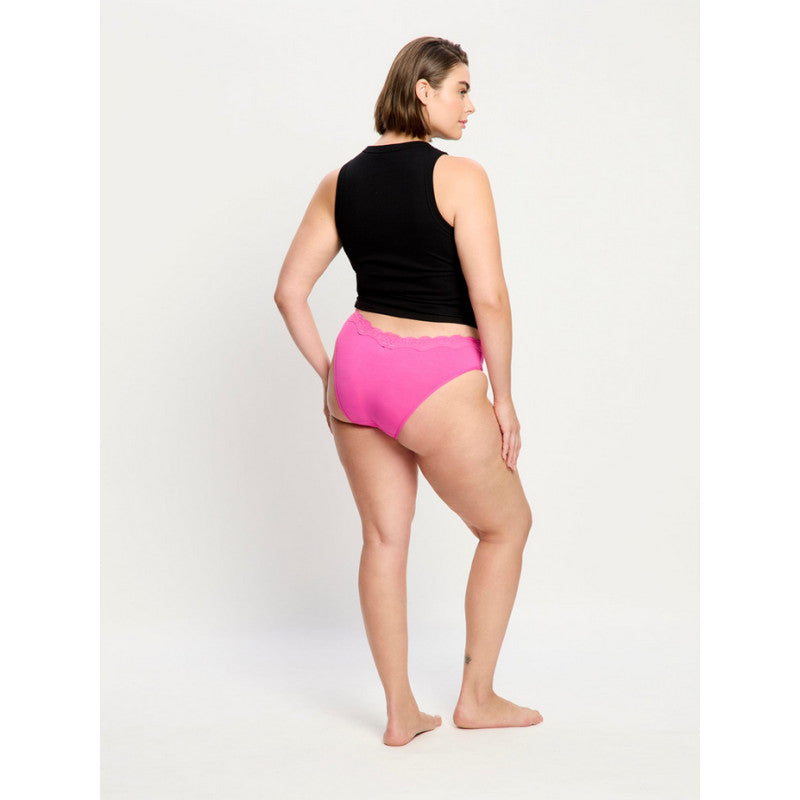 Menstruační kalhotky Modibodi Cassia V Cheeky Brief Light Electric Fuchsia (MKMCVCBLEF)