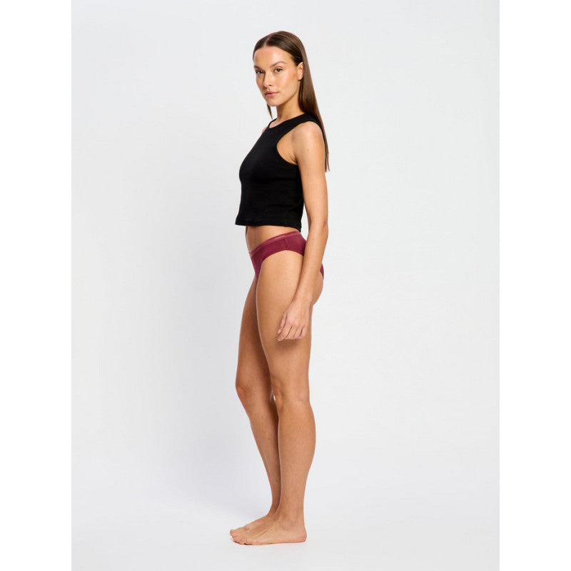 Menstruační kalhotky Modibodi Classic Bikini Moderate Bud Red (MKMCBMBR)