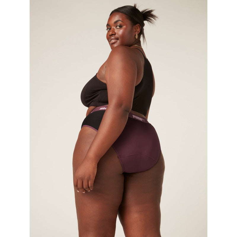 Menstruační kalhotky PUMA & Modibodi Active Brief Moderate-Heavy Grape (MODI4096)
