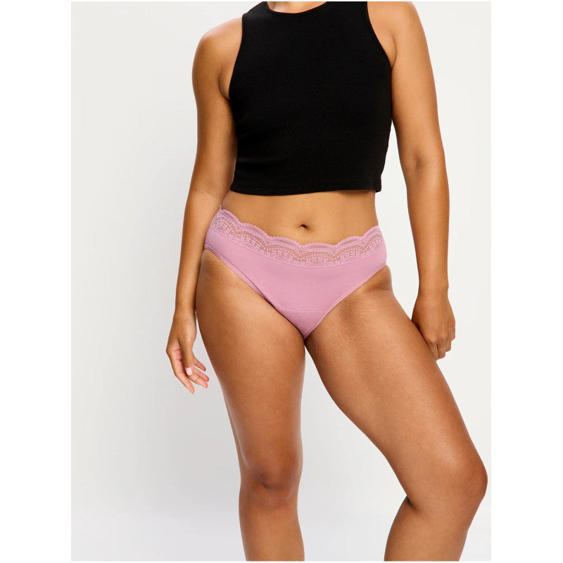 Menstruační kalhotky Modibodi Sensual Hi-Waist Bikini Light Dusky Orchid (CAHKLMDUOW)