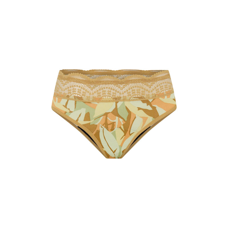 Menstruační kalhotky Modibodi Sensual Hi Waist Bikini Moderate Bellbird (MKMSHWNB)