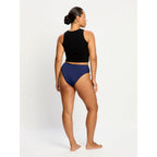 Menstruační kalhotky Modibodi Allure Hi Waist Brief moderate Night sky Blue (MKMAHWBMMNSB)
