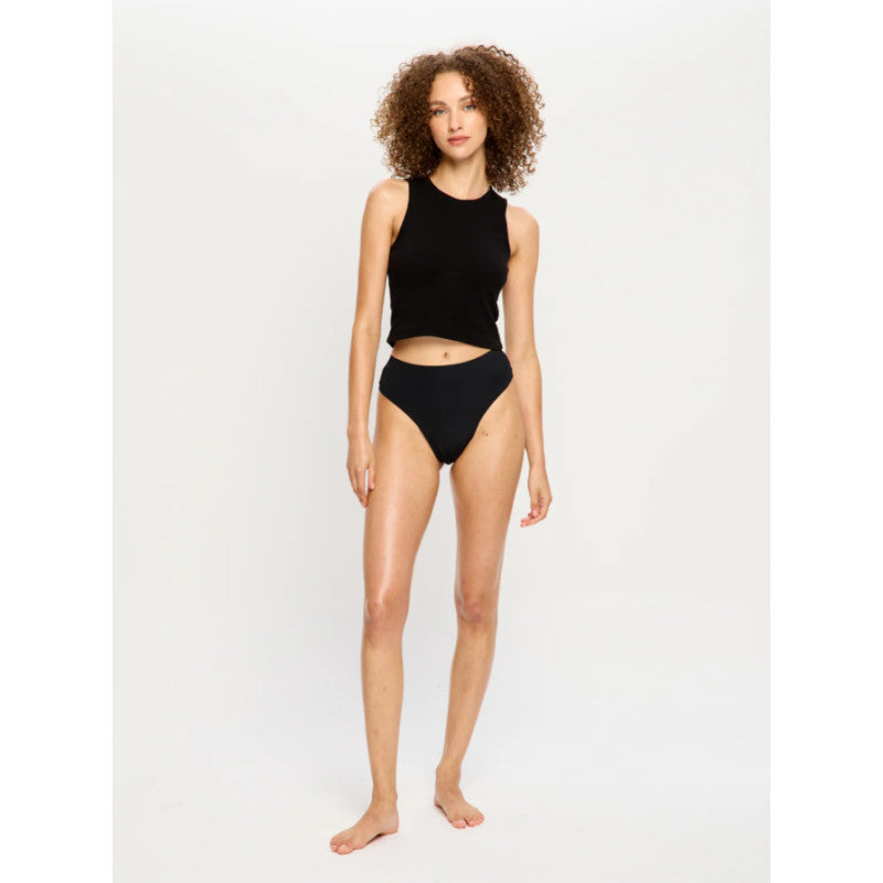 Menstruační kalhotky Modibodi Modicomfort Seamless Hi Waist Cheeky Moderate Black (MKMMSWCMB)