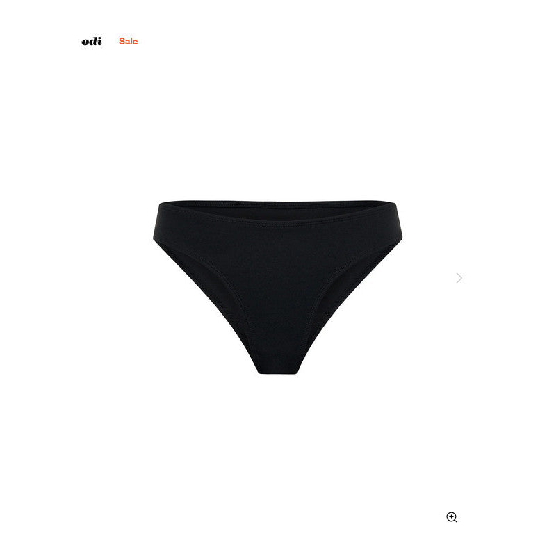 Menstruační plavky Modibodi Hi-Leg Cheeky Bottom Super Black spodní díl (MPMHLCBB)