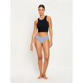 Menstruační tanga Modibodi Modicomfort Seamless Hi Waist Thong Light Teale Blue (MTMMSHWTLTB)