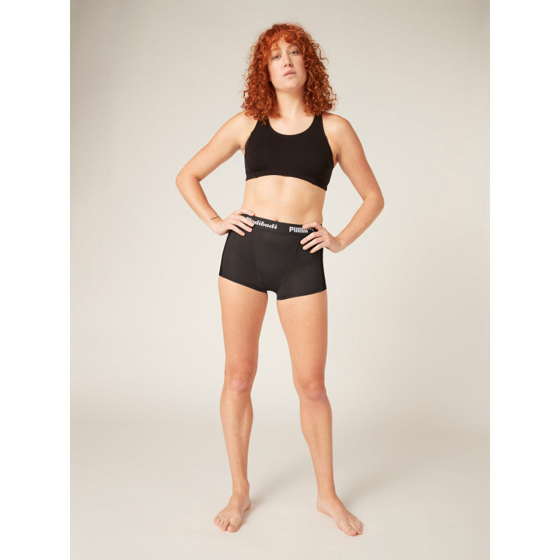 Menstruační kalhotky PUMA & Modibodi Active Boyshort Moderate-Heavy Dark (MODI4097)