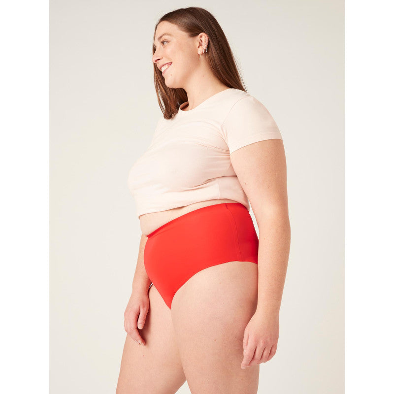 Menstruační kalhotky Modibodi Seamfree Full Brief Heavy-Overnight Waratah Red (MODI4064WR)
