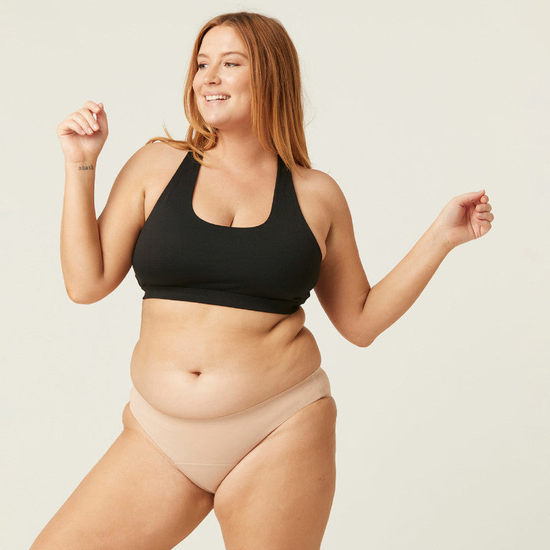 Menstruační kalhotky Modibodi Seamfree Bikini Moderate-Heavy Cashew (MODI4065C)