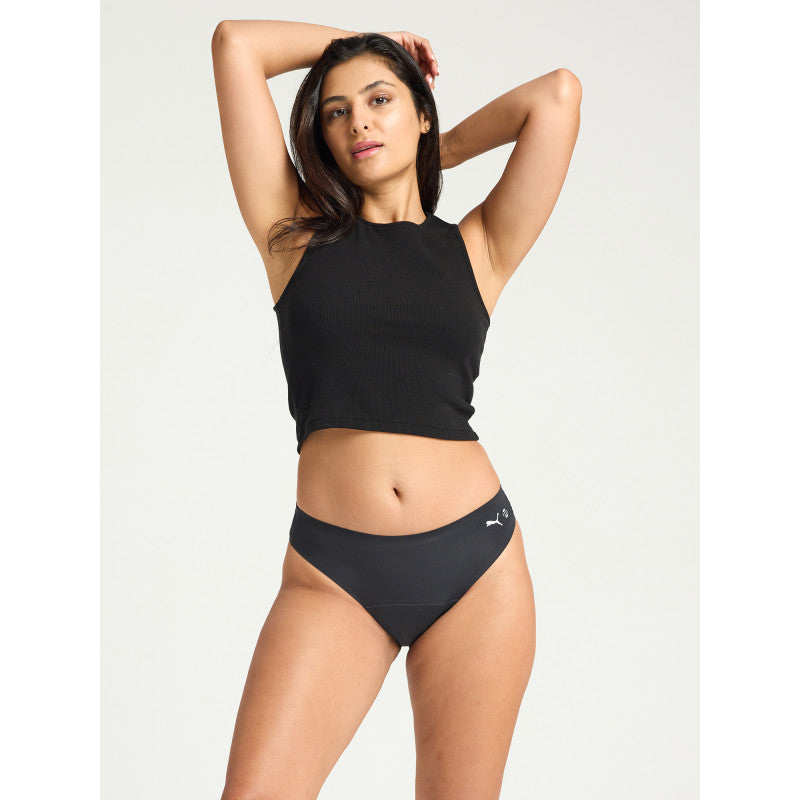 Menstruační kalhotky PUMA & Modibodi Seamfree Active Bikini Moderate-Heavy Onyx Grey (MODI4073OG)