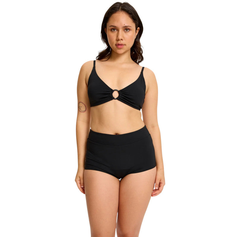 Menstruační plavky Modibodi Short High černé spodní díl (SWSCHIBLAW)