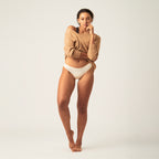 Menstruační kalhotky Modibodi Seamfree Bikini Moderate-Heavy Macadamia (MODI4065M)