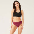 Menstruační kalhotky Sensual Hi-Waist Bikini Maxi Garnet - VYBALENÉ 