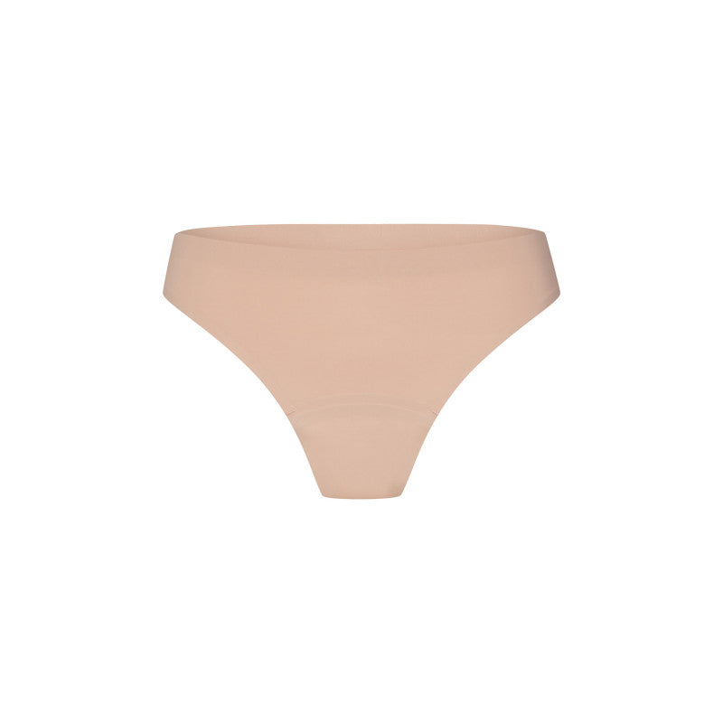 Menstruační tanga Modibodi Seamfree Thong Light Cashew (MTMSTLMC)