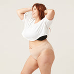 Menstruační kalhotky Modibodi Sensual Hi-Waist Bikini Light-Moderate Beige (MODI4035B)