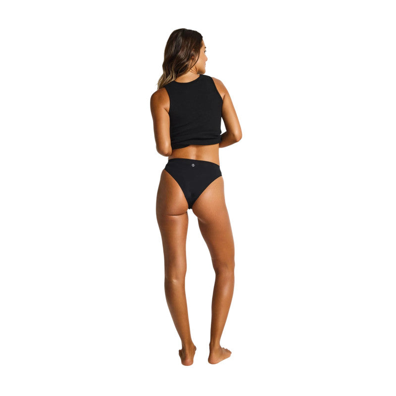 Menstruační kalhotky Modibodi Seamfree Hi Waist Cheeky Moderate Black (MKMSHWCMB)