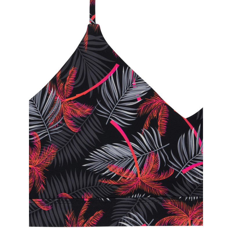 Menstruační plavky Modibodi Teen High Jungle Palm Black komplet (MODI4376JPB)