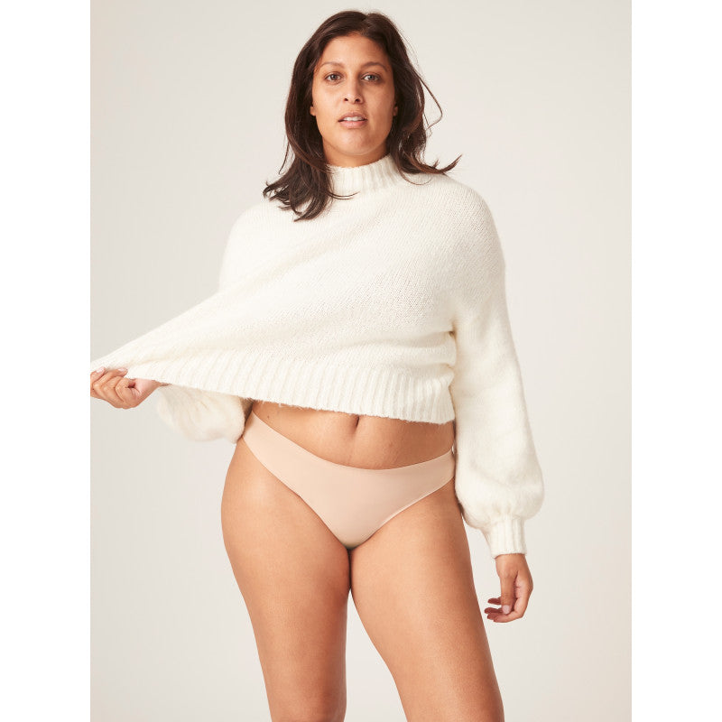 Menstruační tanga Modibodi Seamfree Thong Light Cashew (MTMSTLMC)