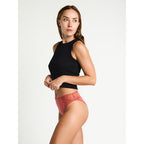 Menstruační kalhotky Modibodi Sensual French Hi-Waist Moderate-Heavy Rosewood Pink (MODI4043RP)