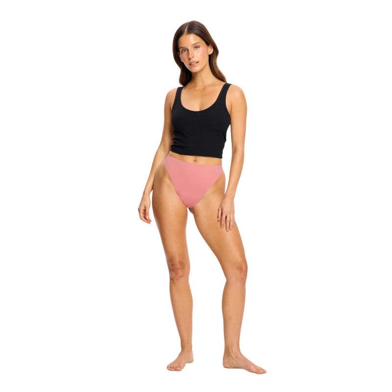 Menstruační kalhotky PUMA & Modibodi Seamfree Active Thong Light-Moderate Mist Pink (MODI4074MP)
