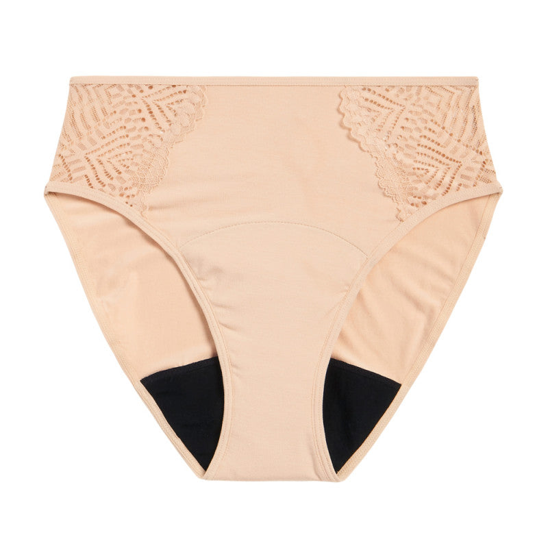 Menstruační kalhotky Modibodi Sensual French Cut Moderate-Heavy Beige (MODI4030B)