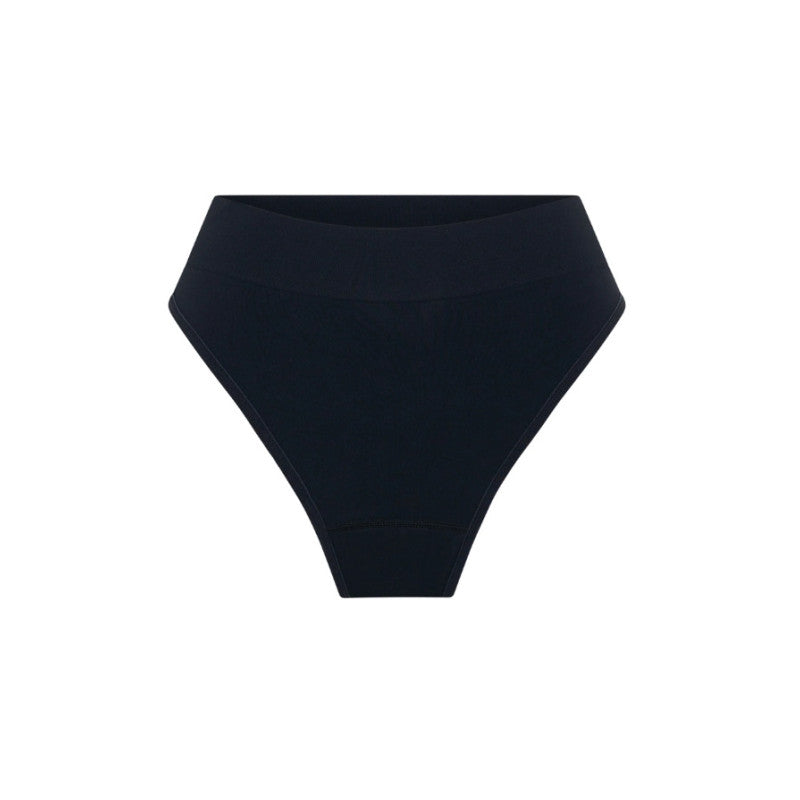 Menstruační kalhotky Modibodi Modicomfort Seamless Hi Waist Cheeky Moderate Black (MKMMSWCMB)