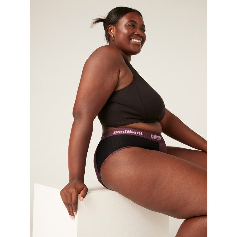 Menstruační kalhotky PUMA & Modibodi Active Brief Moderate-Heavy Grape (MODI4096)